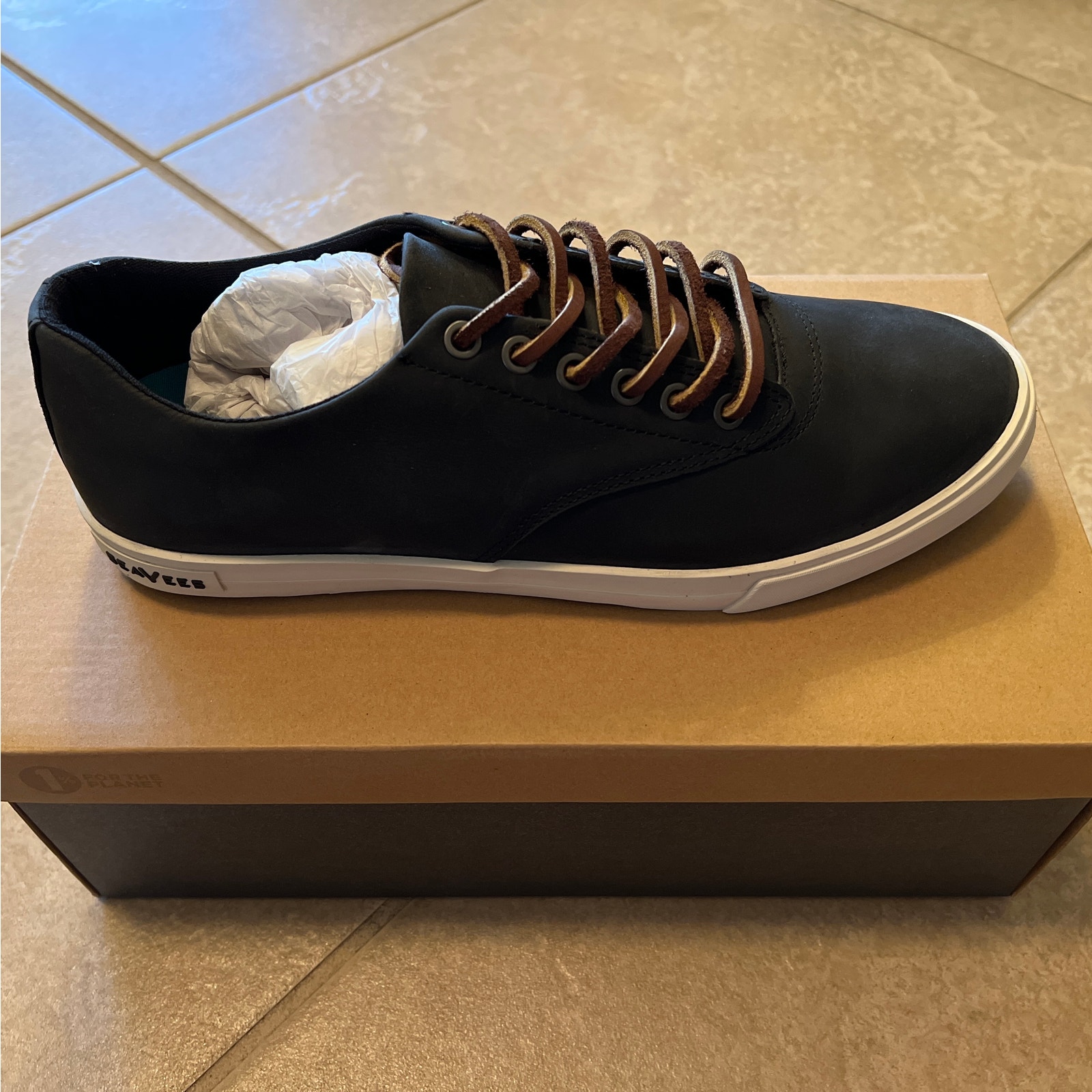Seavees Hermosa Sneaker Wintertide Black Oil Rugged Leather — image 3 of 4